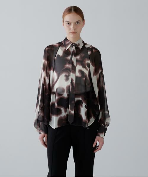 ADORE / アドーア シャツ・ブラウス | ◆ロールシャッハプリントブラウス | 詳細1