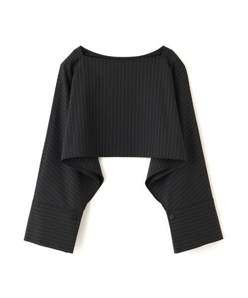 ADORE / アドーア シャツ・ブラウス | ◆２ＷＡＹストライプブラウス（チャコール1）