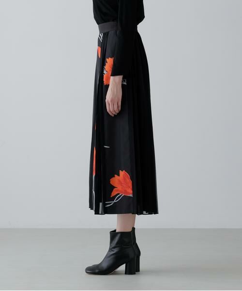 ADORE / アドーア スカート | ◆ドローイングフラワープリントスカート | 詳細3