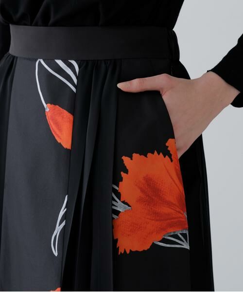 ADORE / アドーア スカート | ◆ドローイングフラワープリントスカート | 詳細6