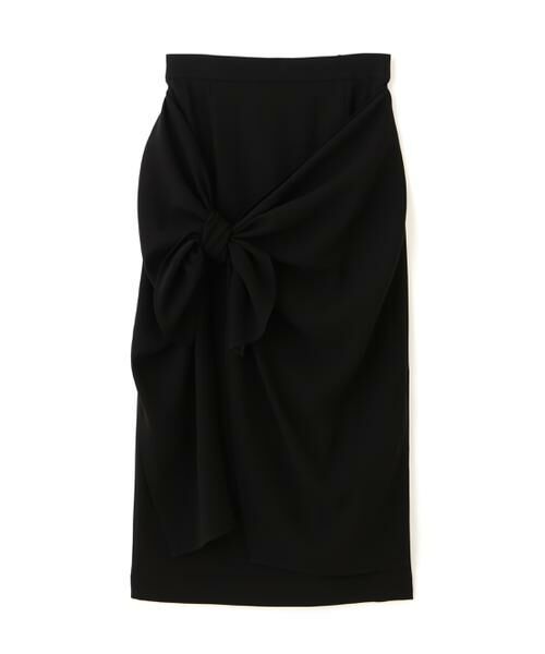 ADORE / アドーア スカート | ◆バックサテンジョーゼットスカート(ブラック)
