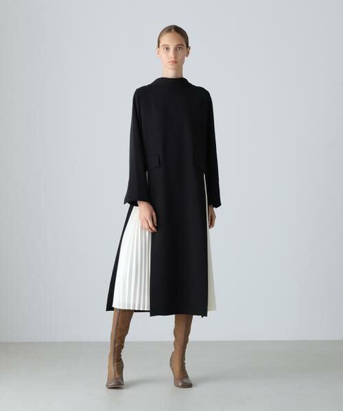 ADORE / アドーア ワンピース | ◆バイカラープリーツワンピース | 詳細1