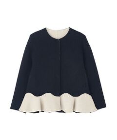 ADORE / アドーア テーラードジャケット | ◆Ｃａ混２ＴＯＮＥリバージャケット