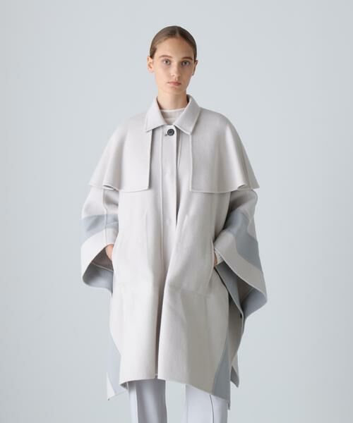 ADORE / アドーア アウター | ◆Ca混2TONEリバーケープコート | 詳細1