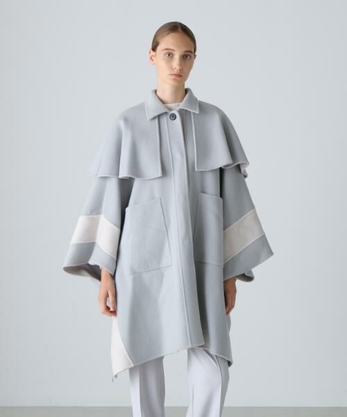 ADORE / アドーア アウター | ◆Ca混2TONEリバーケープコート | 詳細4