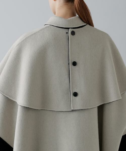 ADORE / アドーア アウター | ◆Ca混2TONEリバーケープコート | 詳細18