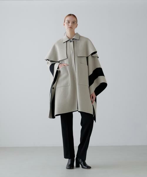 ADORE / アドーア アウター | ◆Ca混2TONEリバーケープコート | 詳細10