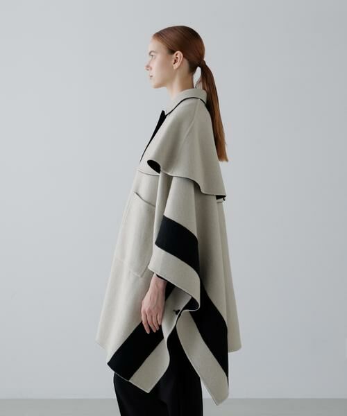 ADORE / アドーア アウター | ◆Ca混2TONEリバーケープコート | 詳細11