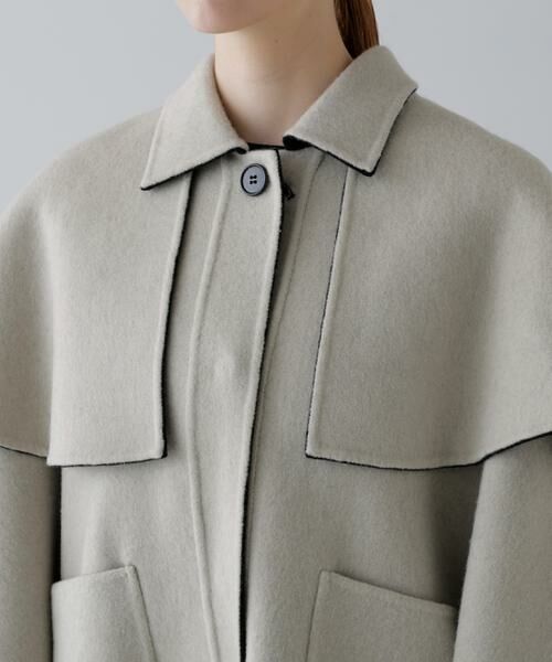 ADORE / アドーア アウター | ◆Ca混2TONEリバーケープコート | 詳細13