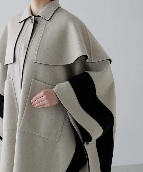 ADORE / アドーア アウター | ◆Ca混2TONEリバーケープコート | 詳細14