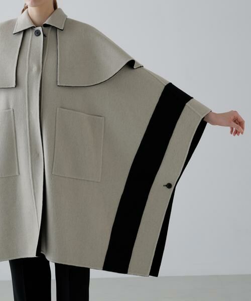 ADORE / アドーア アウター | ◆Ca混2TONEリバーケープコート | 詳細15