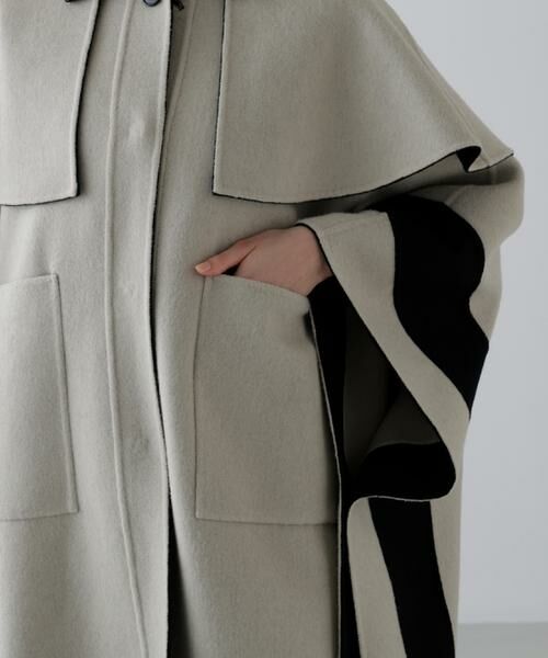 ADORE / アドーア アウター | ◆Ca混2TONEリバーケープコート | 詳細16