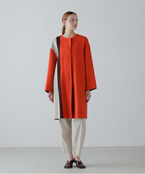 ADORE / アドーア アウター | ◆Ｃａ混２ＴＯＮＥリバーノーカラーコート | 詳細7