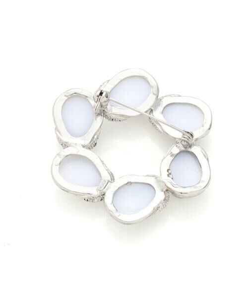 ADORE / アドーア アクセサリー | グレイッシュクリスタルブローチサークル | 詳細1