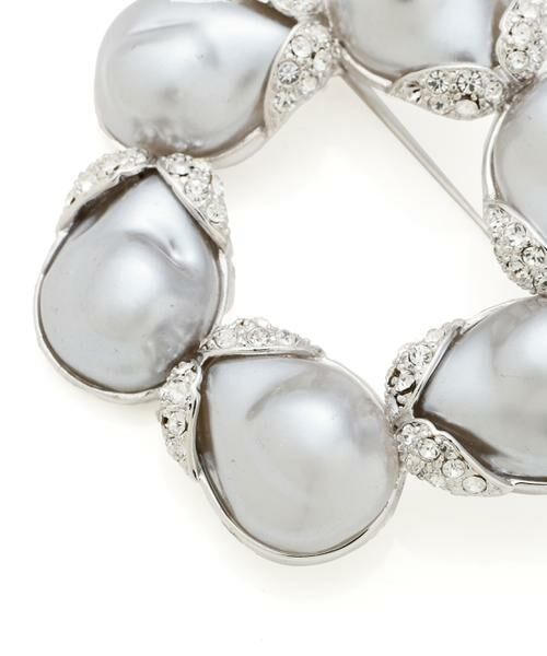 ADORE / アドーア アクセサリー | グレイッシュクリスタルブローチサークル | 詳細2