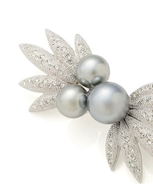 ADORE / アドーア アクセサリー | グレイッシュクリスタルブローチリーフ | 詳細2