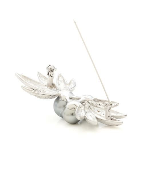 ADORE / アドーア アクセサリー | グレイッシュクリスタルブローチリーフ | 詳細3