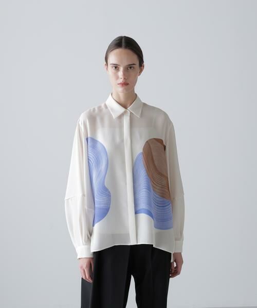 ADORE / アドーア シャツ・ブラウス | ◆コントゥアープリントブラウス | 詳細1