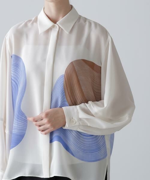 ADORE / アドーア シャツ・ブラウス | ◆コントゥアープリントブラウス | 詳細7