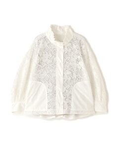 ADORE / アドーア テーラードジャケット | ◆ナイロンダンプ×レースブルゾン