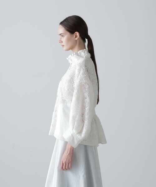 ADORE / アドーア テーラードジャケット | ◆ナイロンダンプ×レースブルゾン | 詳細3