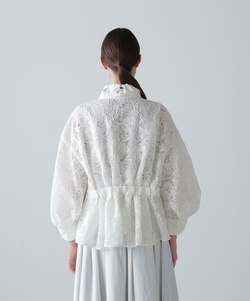 ADORE / アドーア テーラードジャケット | ◆ナイロンダンプ×レースブルゾン | 詳細4