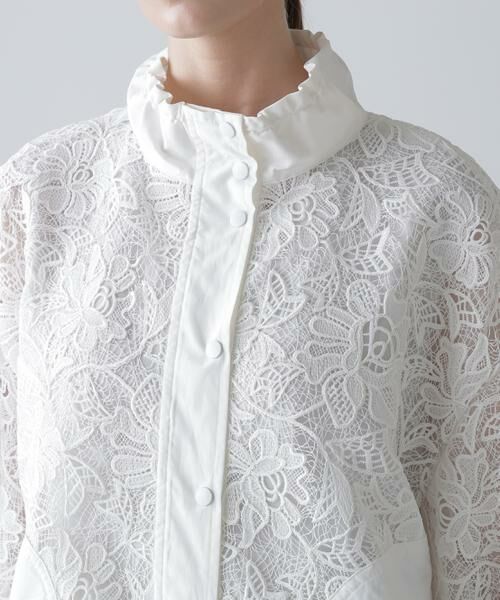 ADORE / アドーア テーラードジャケット | ◆ナイロンダンプ×レースブルゾン | 詳細5