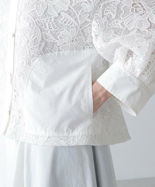 ADORE / アドーア テーラードジャケット | ◆ナイロンダンプ×レースブルゾン | 詳細7