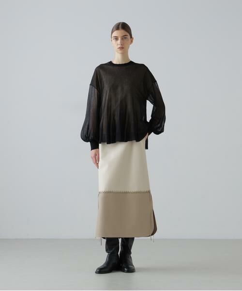 ADORE / アドーア スカート | ◆レースアップフェイクレザースカート | 詳細2