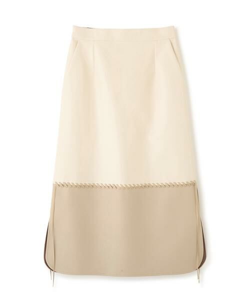 ADORE / アドーア スカート | ◆レースアップフェイクレザースカート(エクリュ1)