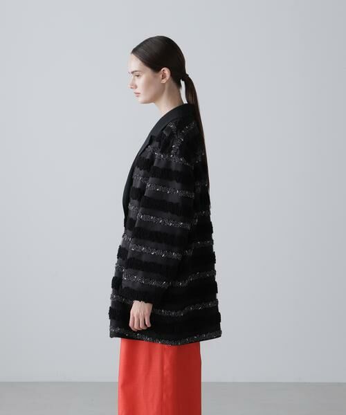 ADORE / アドーア テーラードジャケット | ◆チャンキーテープボーダージャケット | 詳細3