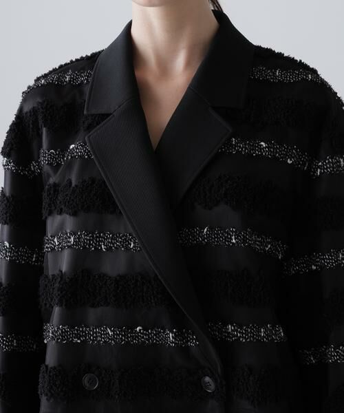 ADORE / アドーア テーラードジャケット | ◆チャンキーテープボーダージャケット | 詳細5