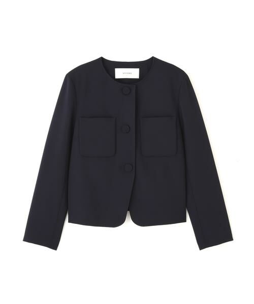 ADORE / アドーア テーラードジャケット | ◆ストレッチジョーゼットジャケット(ネイビー)