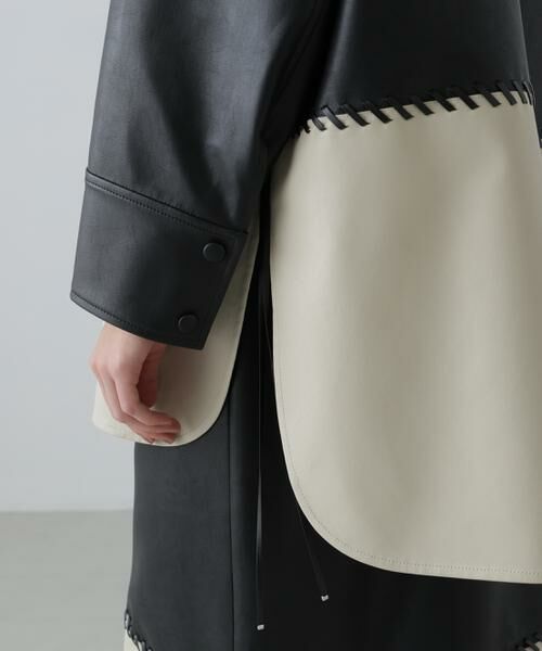 ADORE / アドーア テーラードジャケット | ◆レースアップフェイクレザージャケット | 詳細11