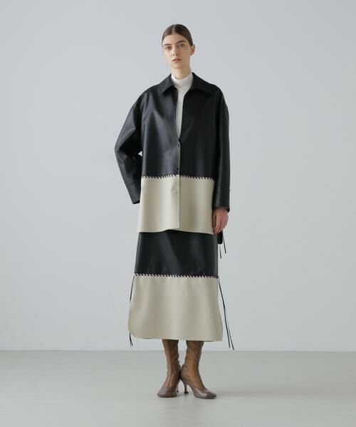 ADORE / アドーア テーラードジャケット | ◆レースアップフェイクレザージャケット | 詳細2