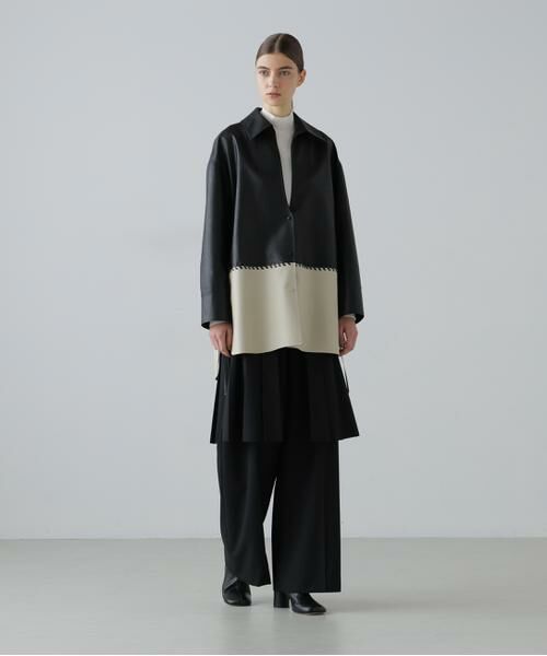 ADORE / アドーア テーラードジャケット | ◆レースアップフェイクレザージャケット | 詳細3