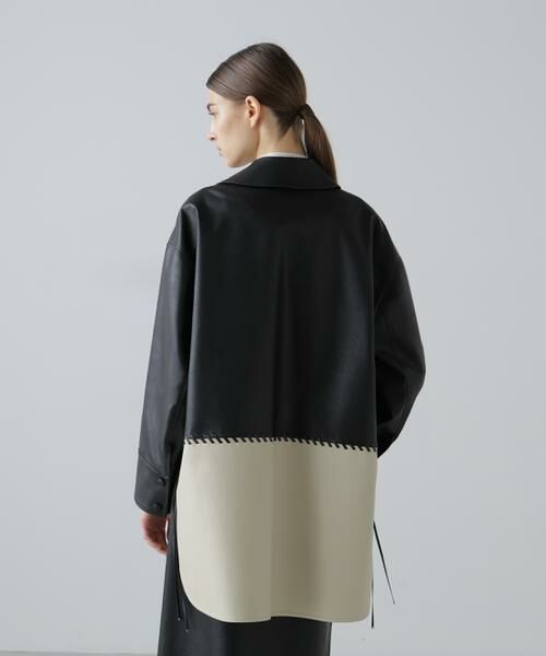 ADORE / アドーア テーラードジャケット | ◆レースアップフェイクレザージャケット | 詳細6