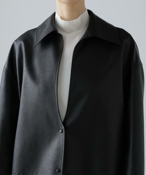 ADORE / アドーア テーラードジャケット | ◆レースアップフェイクレザージャケット | 詳細7