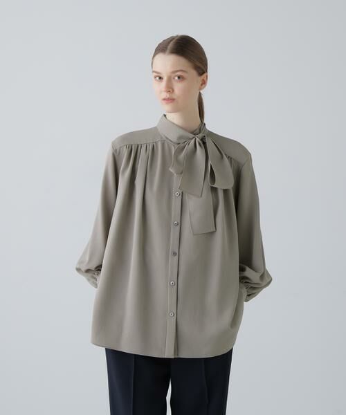 ADORE / アドーア シャツ・ブラウス | ドライタッチツイルブラウス | 詳細1