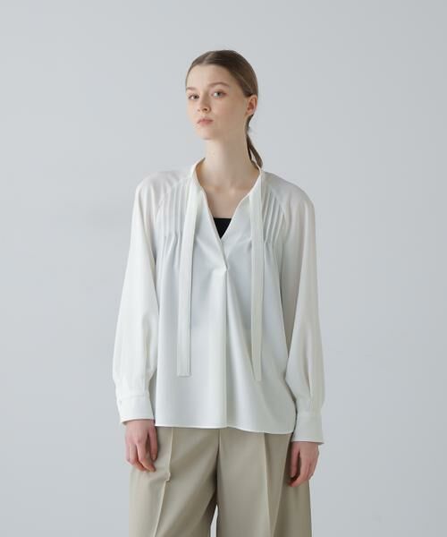 ADORE / アドーア シャツ・ブラウス | バックサテンジョーゼットブラウス | 詳細1