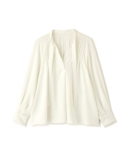 ADORE / アドーア シャツ・ブラウス | バックサテンジョーゼットブラウス（ホワイト）