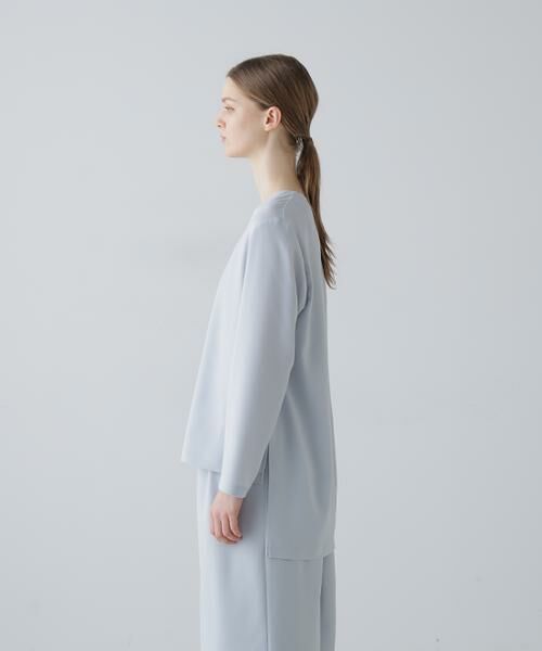 ADORE / アドーア シャツ・ブラウス | バックサテンジョーゼットＶネック | 詳細3