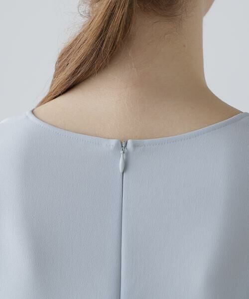 ADORE / アドーア シャツ・ブラウス | バックサテンジョーゼットＶネック | 詳細8