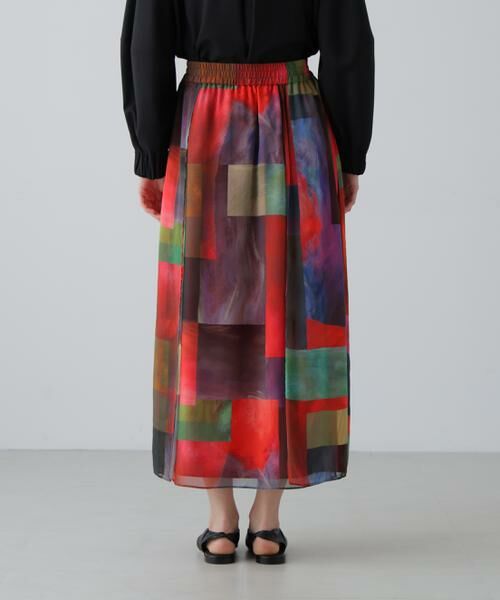 ADORE / アドーア スカート | アブストラクトブロッキングプリントスカート | 詳細5