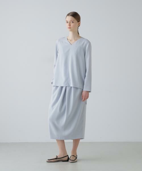 ADORE / アドーア スカート | バックサテンジョーゼットスカート | 詳細1