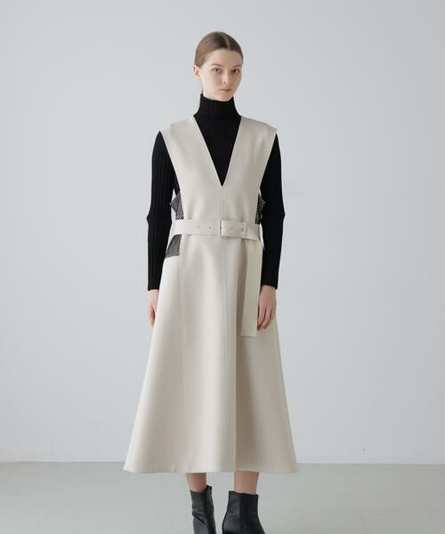 ADORE / アドーア ワンピース | バイカラーボンディングワンピース | 詳細4