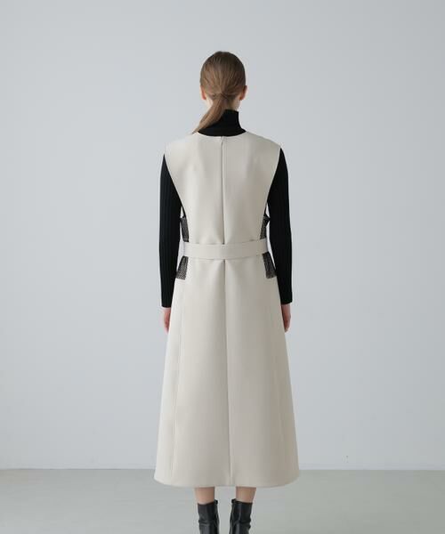 ADORE / アドーア ワンピース | バイカラーボンディングワンピース | 詳細6