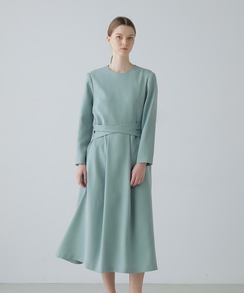 ADORE / アドーア ワンピース | パウダリーダブルサテンワンピース | 詳細3