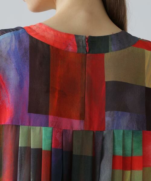 ADORE / アドーア ワンピース | アブストラクトブロッキングプリントワンピース | 詳細9