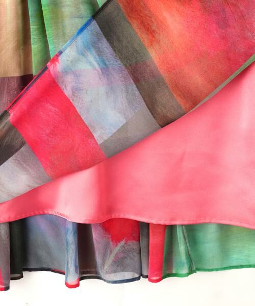 ADORE / アドーア ワンピース | アブストラクトブロッキングプリントワンピース | 詳細11